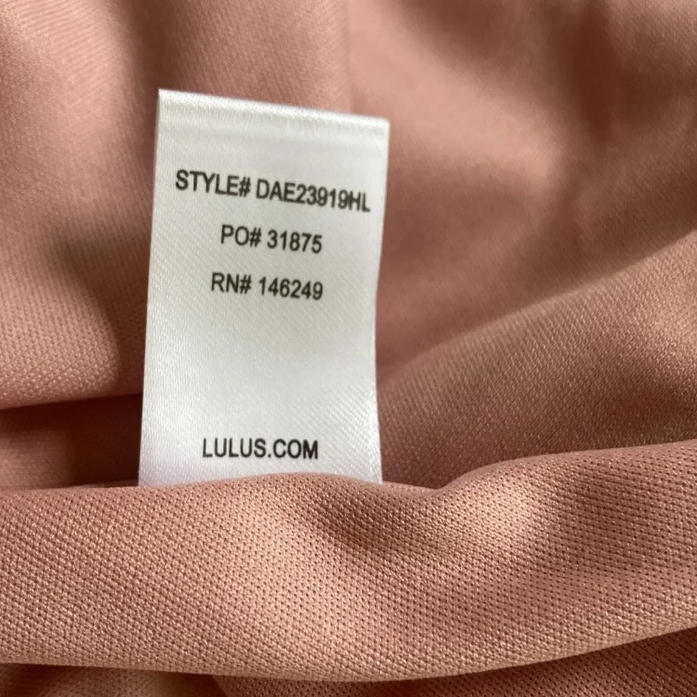 Lulu's Sweetest Thing Mauve Pink Maxi Dress XL - Picture 12 of 12